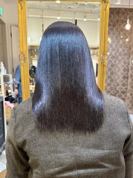 ロンドアベニール 北千住(Lond avenir) イメチェン外ハネボブ美髪ワイドバングレイヤー髪質改善縮毛矯正