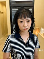 スニュウ(snuw)&nbsp;【snuw_hotaru】ブリーチなし透明感カラーミルクティカラーボブ