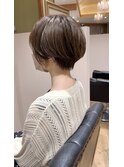 大人ショートひし形小顔シルエット50代60代