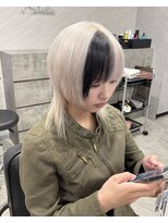 ノーバル バイ シエスタ 池袋(NoVal by siesta)&nbsp;ミルキーホワイト×セクションブラック/AZE