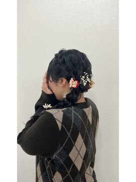 ヘアビジュー(hair bijou) サイド編みおろし