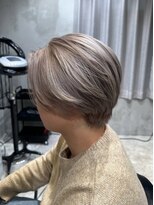 癒髪(yukami) ブリーチあり◎ミルクティーハンサムショート