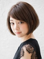エアー 池袋(AIR)&nbsp;小顔骨格補正　大人上品なふんわり丸みショートボブ／池袋