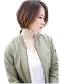 グラデーションカラー◆前下がりショートボブ【大上美奈子】