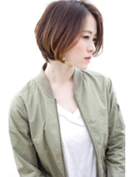 たさわ堂エンネ(enne) グラデーションカラー◆前下がりショートボブ【大上美奈子】