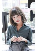 可愛い愛され小顔ミディ♪ふんわりフェアリーボブ★