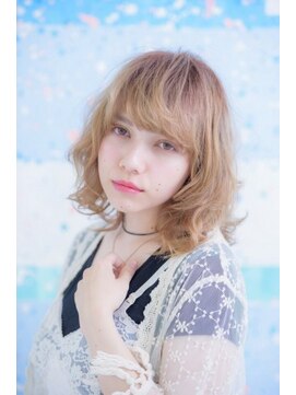 ネオリーブエクラ 上野御徒町店(Neolive eclat) マッシュウルフパーマ アースカラー