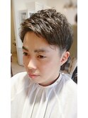 ビジネスアップバングツーブロックショート