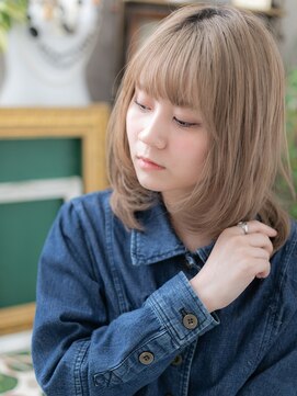 カバーヘア イヴ 戸頭店(COVER HAIR EVE) 外国人風ハイライトカラー小顔ワンカールb戸頭10代20代30代