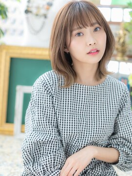 カバーヘア ブリス 川口(COVER HAIR bliss) くせ毛風透け感外ハネミディ大人ハイライト川口