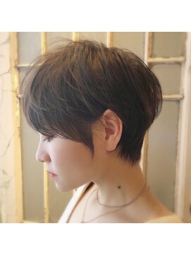 髪質改善と縮毛矯正の専門店 サンティエ(scintiller) 大人可愛い 小顔ナチュラルショートボブ30代40代50代