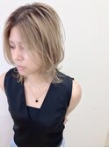 ボブウルフ　グレージュカラー