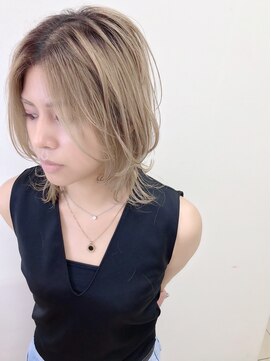 エヌプラス(N+) ボブウルフ　グレージュカラー