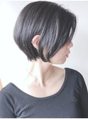 【モリオ原宿】黒髪ショートボブ　耳かけ　くびれショート