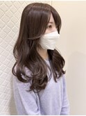 ラベンダーアッシュ×ロングレイヤー