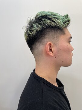 ハニーエイク(Haney89) フェード×スパイキーグリーン