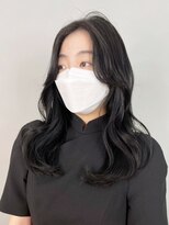 アイティーバイアルバム 八王子店(IT by ALBUM) フェイスレイヤー_グレージュカラーボブウルフ_ba417651