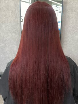 ヘアサロン ドット トウキョウ カラー 町田店(hair salon dot. tokyo color) [杉本真奈美] レッドカラー[町田駅]モードヘア/大人ガーリー