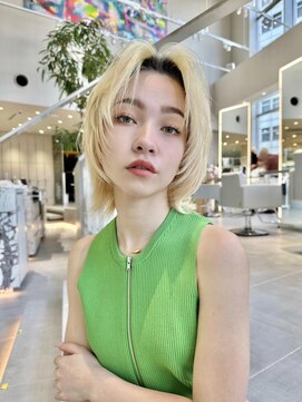 ミンクス 青山店(MINX) モードなプリカールウルフレイヤーボブ