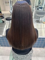 ロンドルーチェ 心斎橋(Lond luce)&nbsp;ダークアッシュ/ミディアムレイヤーカット［髪質改善/縮毛矯正］