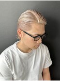 オールバック ミルクティーベージュ