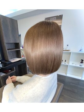 アールサロンプラスキャスパ 自由が丘(Rrsalon+CASPA) 【ツヤ髪】切りっぱなしボブ/ミニボブ/大人ボブ/高濃度水素Tr
