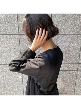 ヘアメイク アージュ 大野城 下大利店(HAIR MAKE age) 大人ボブ×アイボリーブラウン 20代30代40代