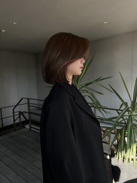 リバレッジ 広尾(Leverage) 海外風重めボブレイヤーヘア【広尾/恵比寿】担当:柴崎