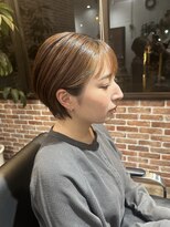 ヴィップルーム(viproom)&nbsp;マッシュショート/アッシュカラー/ツヤ髪スタイル/黒髪スタイル