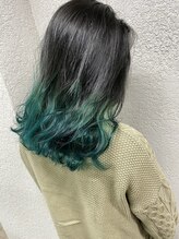 ★グラデーションカラー★プリンが気にならない♪徐々に毛先にむかって明るくしていくブリーチです♪/成増