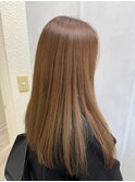 大人かわいいエギョモリミルクティーブラウン ひし形シルエット