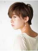 小顔ショート☆マロンベージュ/髪質改善/30代40代50代