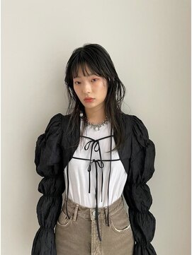 エイチ 天神橋(H) デジタルパーマチェリーブラウンミディアムヘアハンサムショート