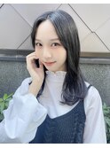 池袋/池袋駅東口/池袋駅/顔周り/20代/30代/艶カラー/韓国/暗髪