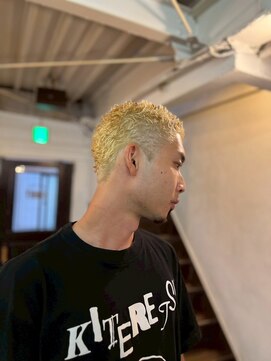 ビーバイエイトジェンツ(Bee by EIGHT GENTS) サーフカール/スパイキーショート/ブルーブラック/心斎橋