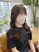 くびれヘア。ラベンダーブラウン。