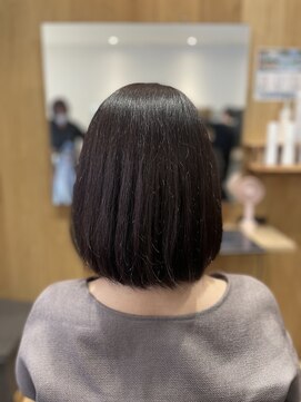 カラーアソートセピア 浦和店(Color assort SEPIA) ナチュラルボブ×ザクロカラー20代30代40代