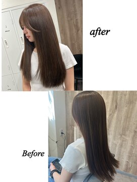 イノセンス 西宮北口店(innocence) 【innocence】ブリーチなしカラー/オリーブベージュ