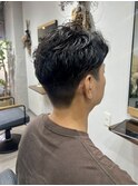 ビジネススタイル　ワンカールパーマ