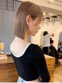 <123>切りっぱなし×ブリーチ・ダブルカラー♪レイヤーカットも