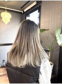 バレイヤージュヘア