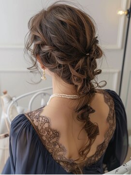 メルカ 天王寺(melca.) ヘアアレンジ/顔まわりカット/ヘアセット/韓国アレンジ