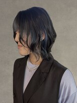ルアナ 梅田店(Luana)&nbsp;インナーカラーブルー/レイヤーボブ/似合わせ/大阪梅田茶屋町