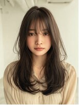 ダル 渋谷/表参道(DAL.)&nbsp;顔周りカットハッシュカットダークブラウンワンホンレイヤー韓国