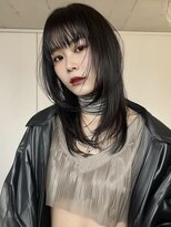 ネハス ナガオカ(nehus.nagaoka)&nbsp;xカット//ホワイトグレージュ/レイヤーカット/チェリーブラウン