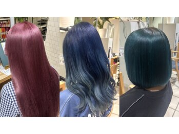 エムプラス センター北(M.plus)の写真/柔らかい透明感とツヤ感のあるカラーが人気♪髪質に合わせた薬剤選定で、理想の髪色に☆