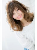 『ROMA』バレイヤージュHappyウェーブ小顔セミロング