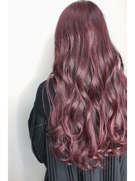 フロート 小阪店(float) ラベンダーカラー_マロンベージュ Aラインボブ かきあげ