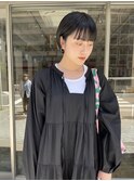 シンプルなブラックショート