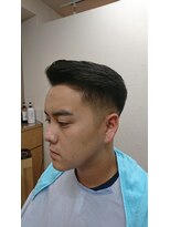 スマイル(Smile)&nbsp;バーバースタイルフェード 七三パート ビジネス ベリーショート